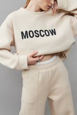 СВИТШОТ «MOSCOW» МОЛОЧНЫЙ