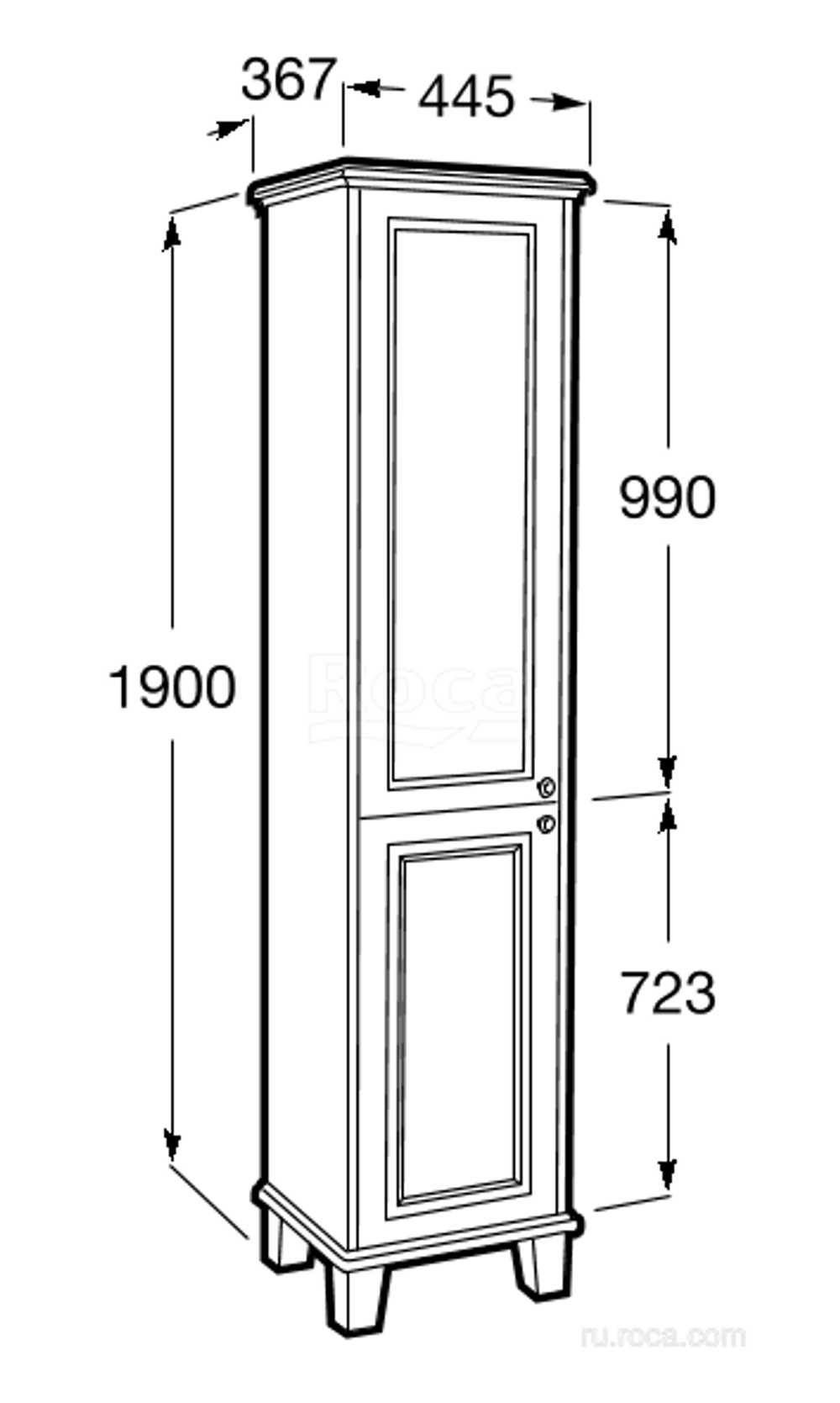 Шкаф - колонна Roca Carmen 857137417