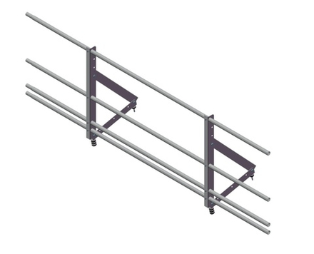 Ограждение кровельное со снегозадержателем Optima 0,65х2м RAL 3005/RAL 6005/RAL 8017