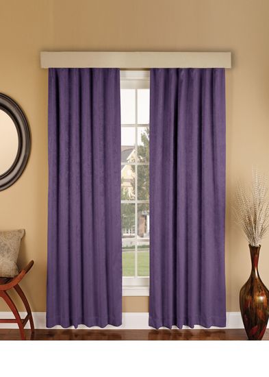 Suede (сирень). Готовая штора - имитация замши