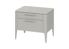 Тумба прикроватная Type 2 ящика ширина 60 см (серо-бежевый)