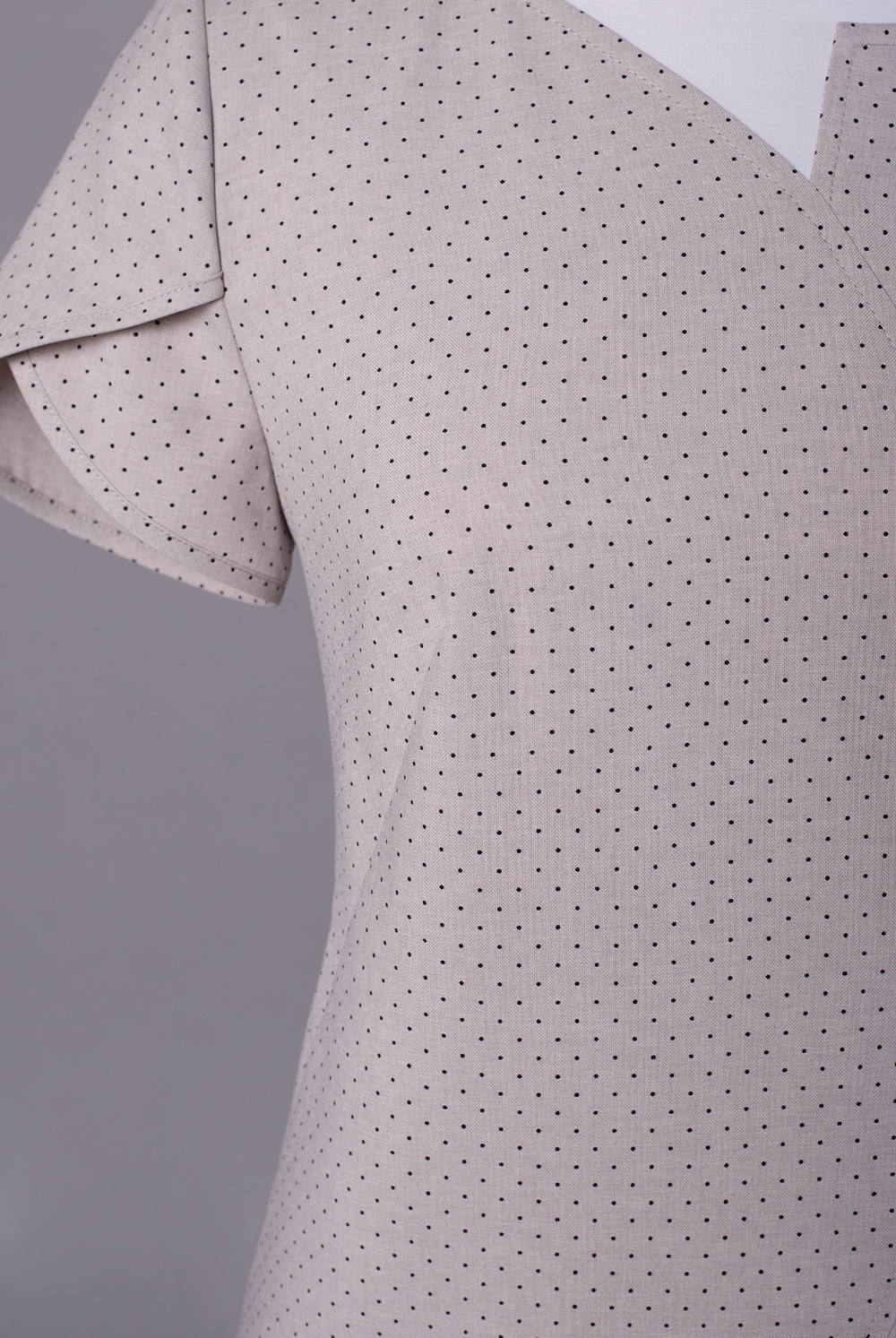 Платье женское 1825ЮПб, горох #259Гм051825ЮПб