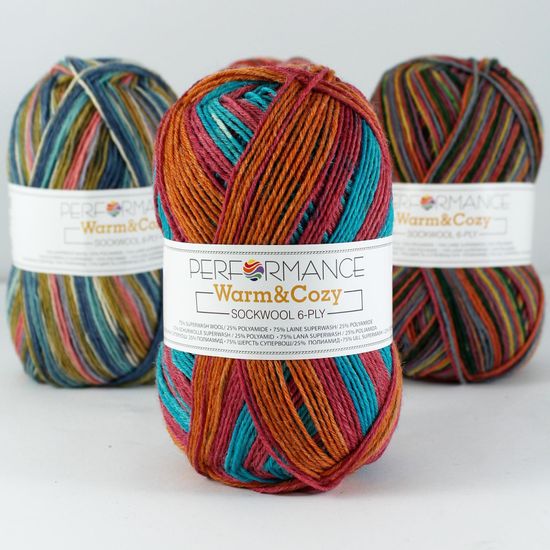 Пряжа Warm & Cozy 6-ply PERFORMANCE (75% шерсть супервош, 25% полиамид)