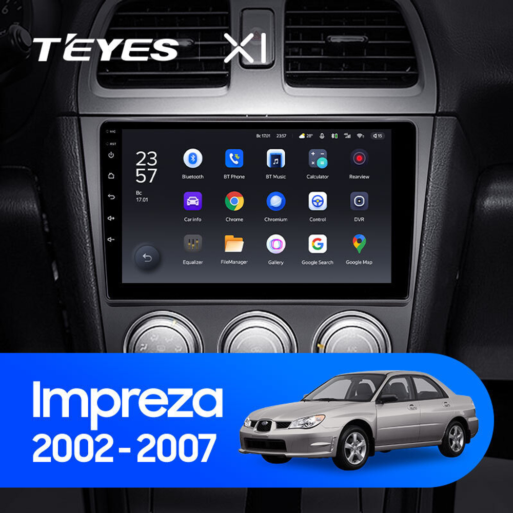 Teyes X1 9" для Subaru Impreza 2002-2007