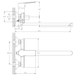 Смеситель Rossinka RS27-33 универсальный