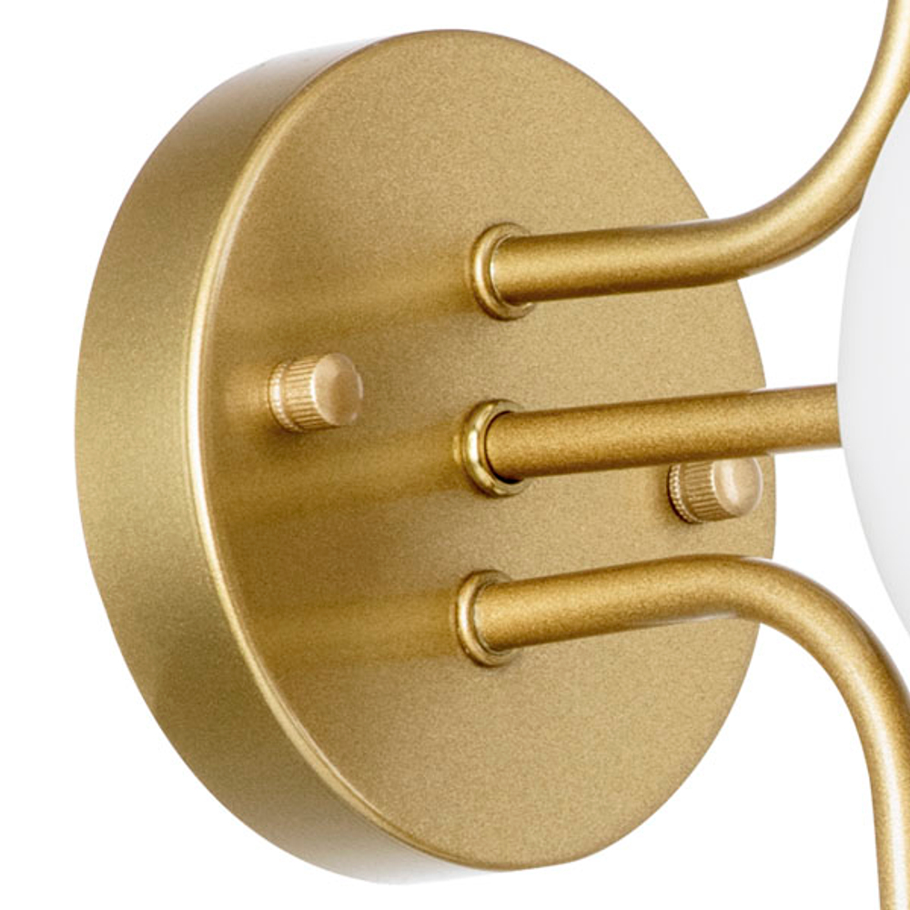 815533 Бра CROCO 3х5W (led) G9 ЗОЛОТО/БЕЛЫЙ