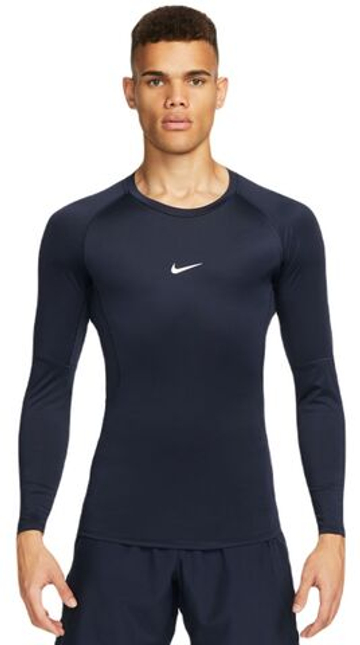 Компрессионка  Nike Pro Dri-FIT Tight Long-Sleeve фитнес Top - небесный