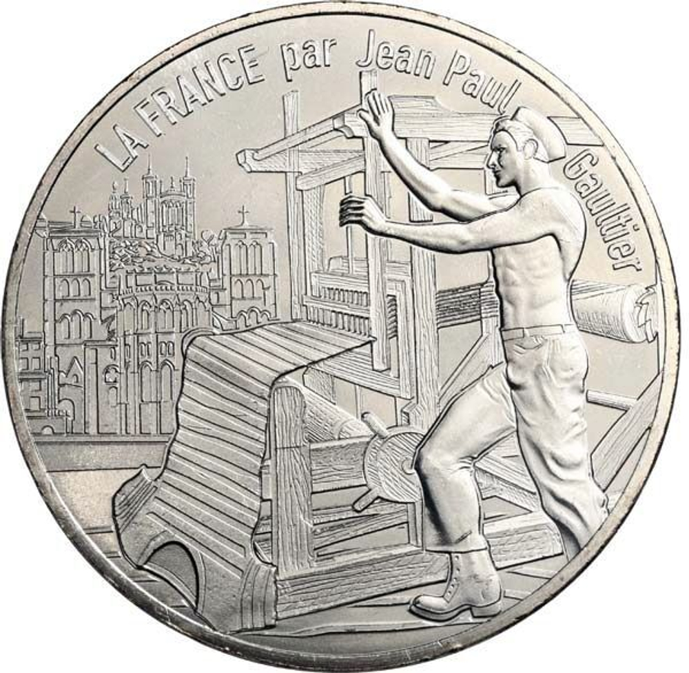 France 10 Euro 2017 – Lyon "La Lumineuse". Silver Coin from the "France by Jean-Paul Gaultier" Series