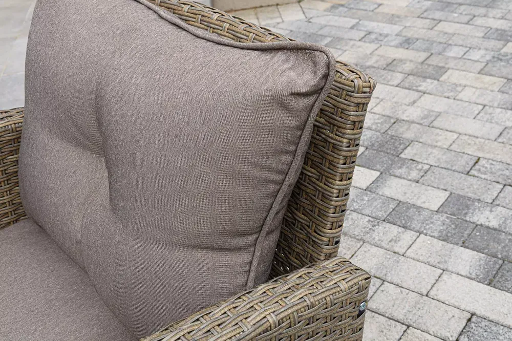 "Атланта" лаунж-зона из искусственного ротанга, цвет соломенный