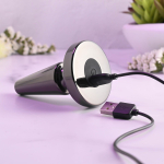 Черная анальная вибропробка Beginner Metal Plug - 11,2 см. (Цвет: черный)