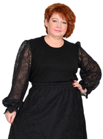 Туника с кружевными рукавами Аурелия