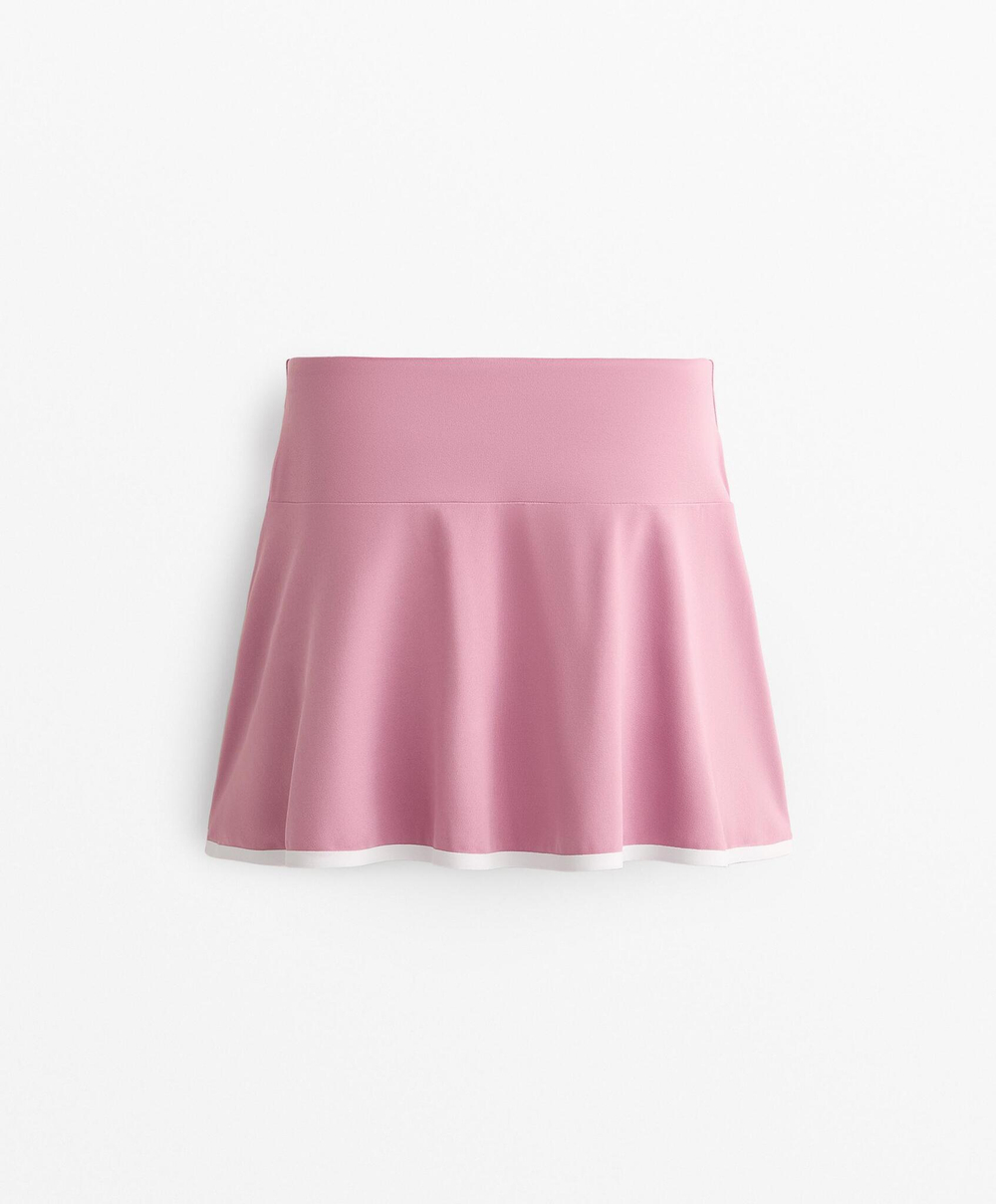 Oysho Юбка с кантом, розовый