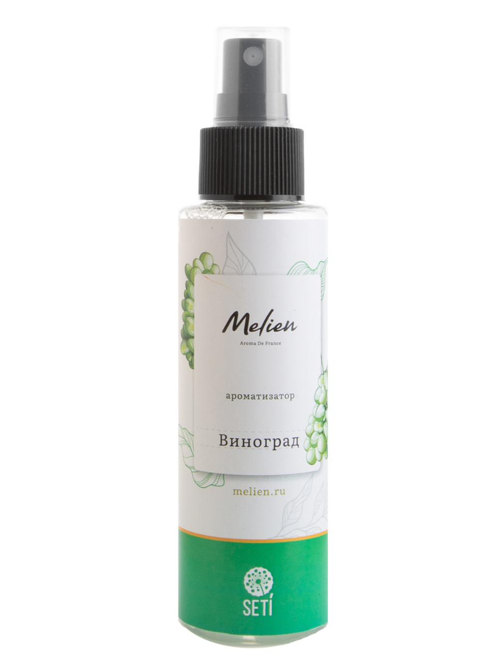 MELIEN - АРОМАТИЗАТОР С КНОПОЧНЫМ РАСПЫЛИТЕЛЕМ ВИНОГРАД, 100 МЛ
