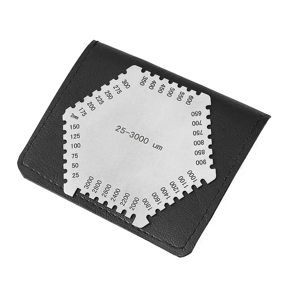 Толщиномер гребенка измерительная толщины мокрого слоя краски 25-3000 В футляре.