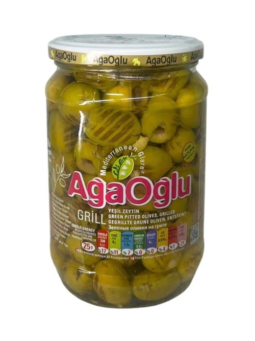 Оливки зеленые AgaOglu на гриле 670 г
