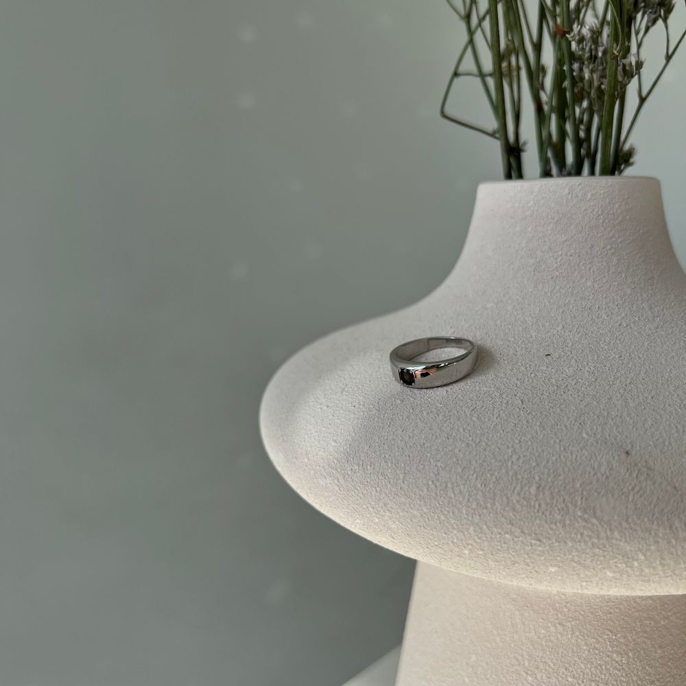 Кольцо Crystal Round с раухтопазом