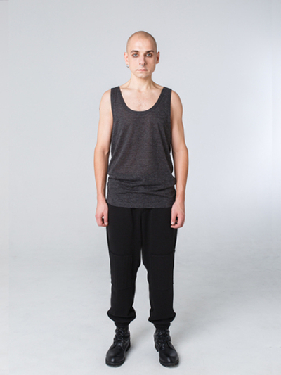 Майка унисекс "Серость". Серый меланж