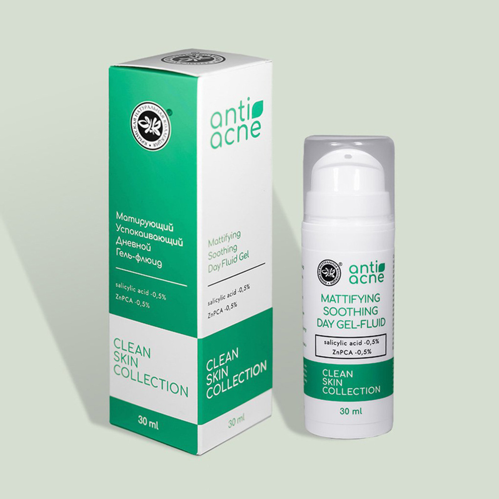 Anti-acne коллекция (Геель-флюид матирующий успокаивающий 30 мл)