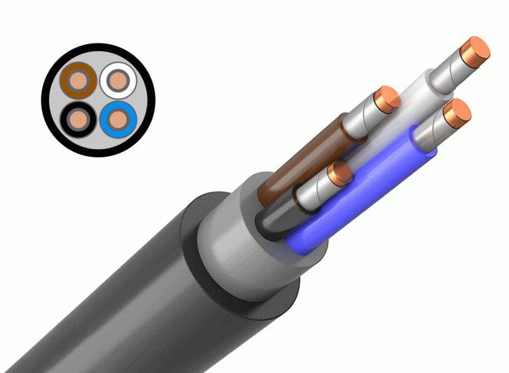 Кабель ВВГнг(А)-FRLSLTx 4х2,5 ок(N)-0,66 ГОСТ
