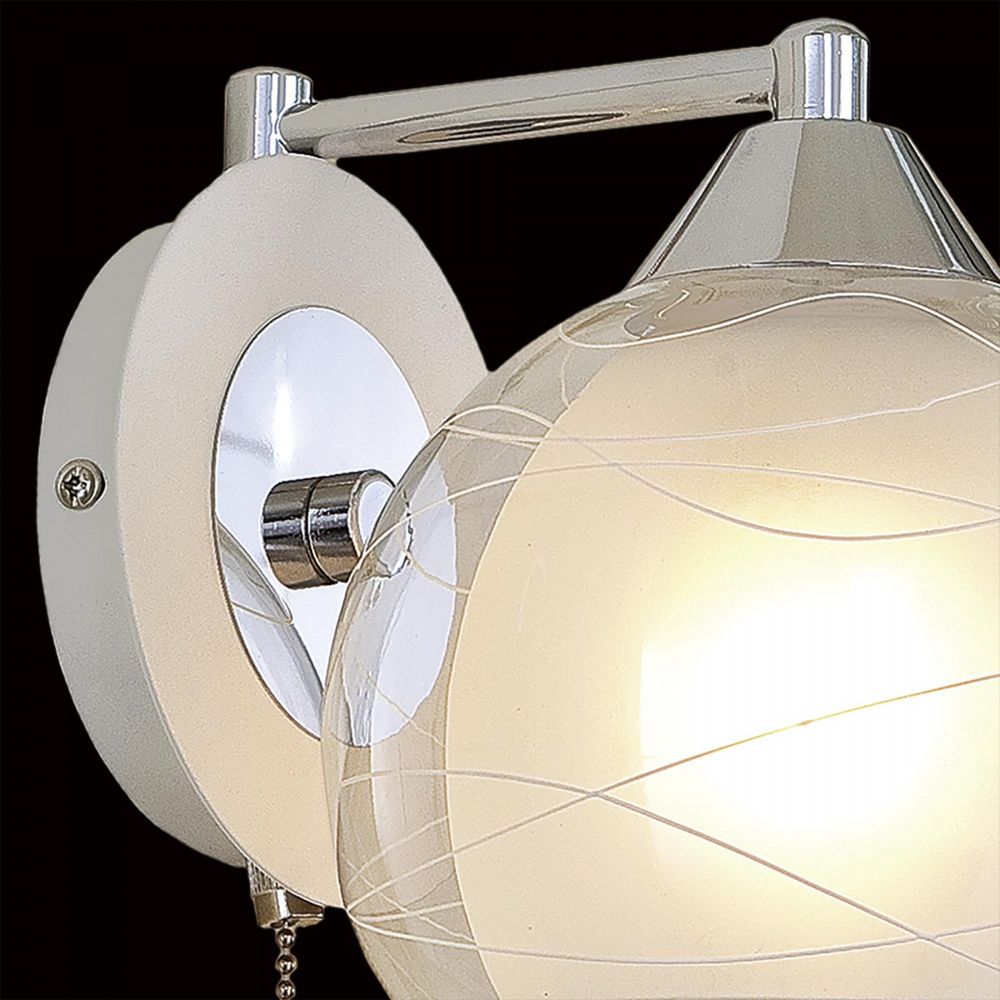 Citilux Буги CL157311 Бра с выключателем Белое Хром