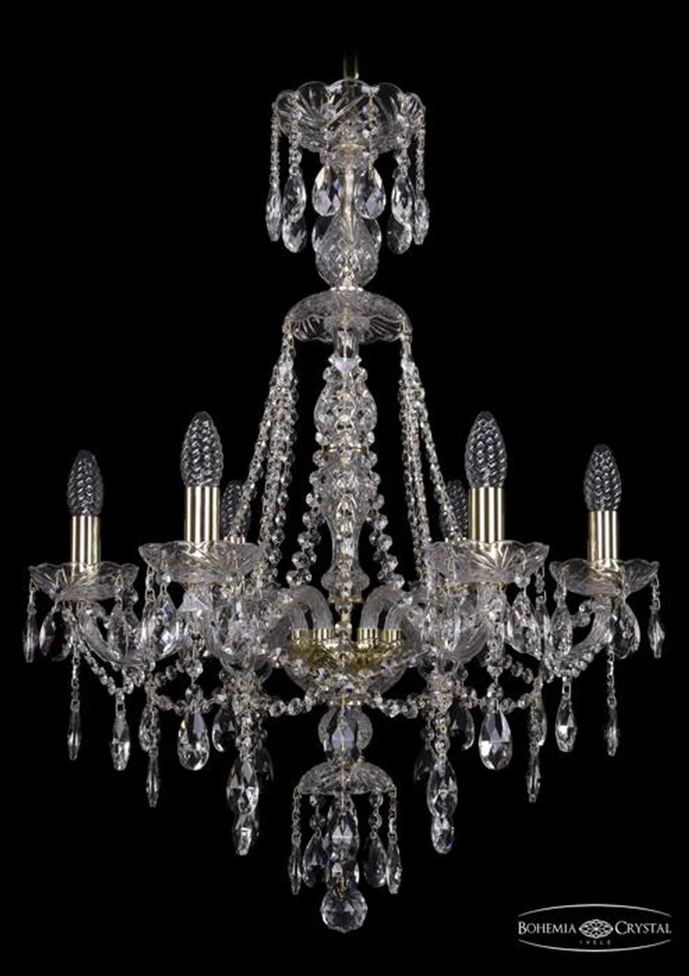 Подвесная люстра Bohemia Ivele 1415/6/200/XL-77/G