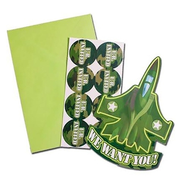 Приглашение «Камуфляж», 8 шт