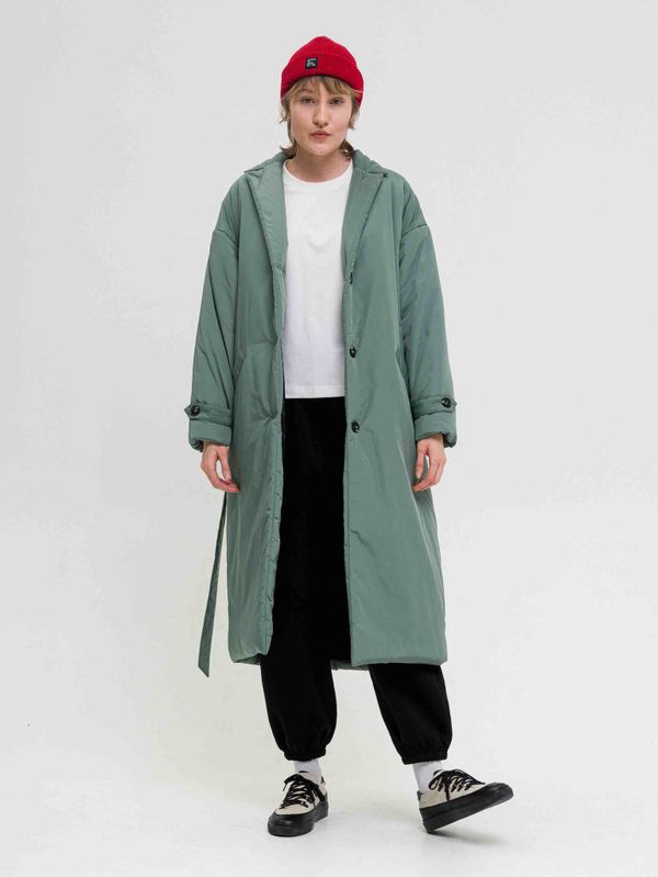 Плащ Утепленный FOS Женский Зеленый - фото 7