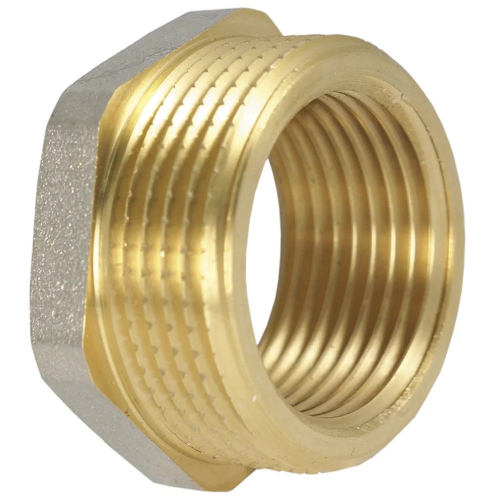 Переходник-футорка НВ наружная внутренняя резьба 1 1/2"х 1" (JIF 220) уп 10 шт