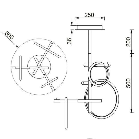 Потолочный светильник Vele Luce Bellezza VL7262L03