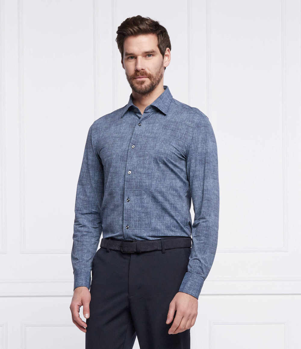 рубашка p-hank-kent-214 BOSS BLACK - темно-синий(50464821)