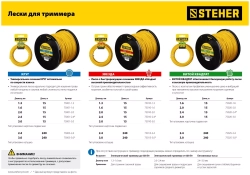 Леска для триммера (2.4 мм; 15 м; звезда) STEHER 75010-2.4