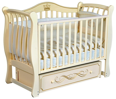 Детская кроватка Антел Luiza-33 (универсальный маятник) слоновая кость