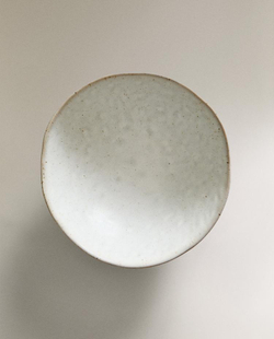 ZARA HOME КЕРАМИЧЕСКАЯ МИСКА С РЕЛЬЕФНОЙ ПОВЕРХНОСТЬЮ, ЖЕЛТОВАТО-БЕЛЫЙ