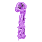 Фиолетовое эрекционное кольцо 2см с вибратором и подхватом ToyFa Basic 818037-4