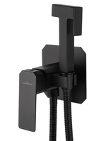 Смеситель с гигиеническим душем встраиваемый WONZON & WOGHAND DIAMOND, Черный матовый (WW-88829011-MB)