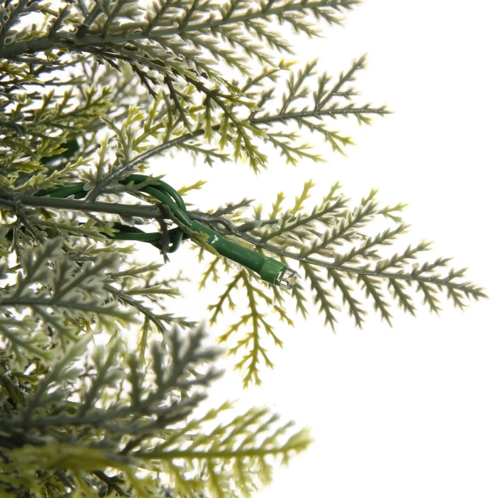 Ёлка светодиодная в горшке «Лесная радость» 90 см, (260 веток) 80 ламп LED, цвет свечения-Теплый белый