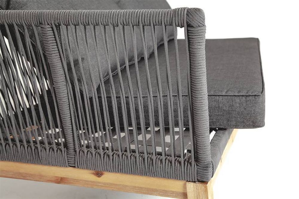 "Барселона" модуль диванный плетеный из роупа боковой правый