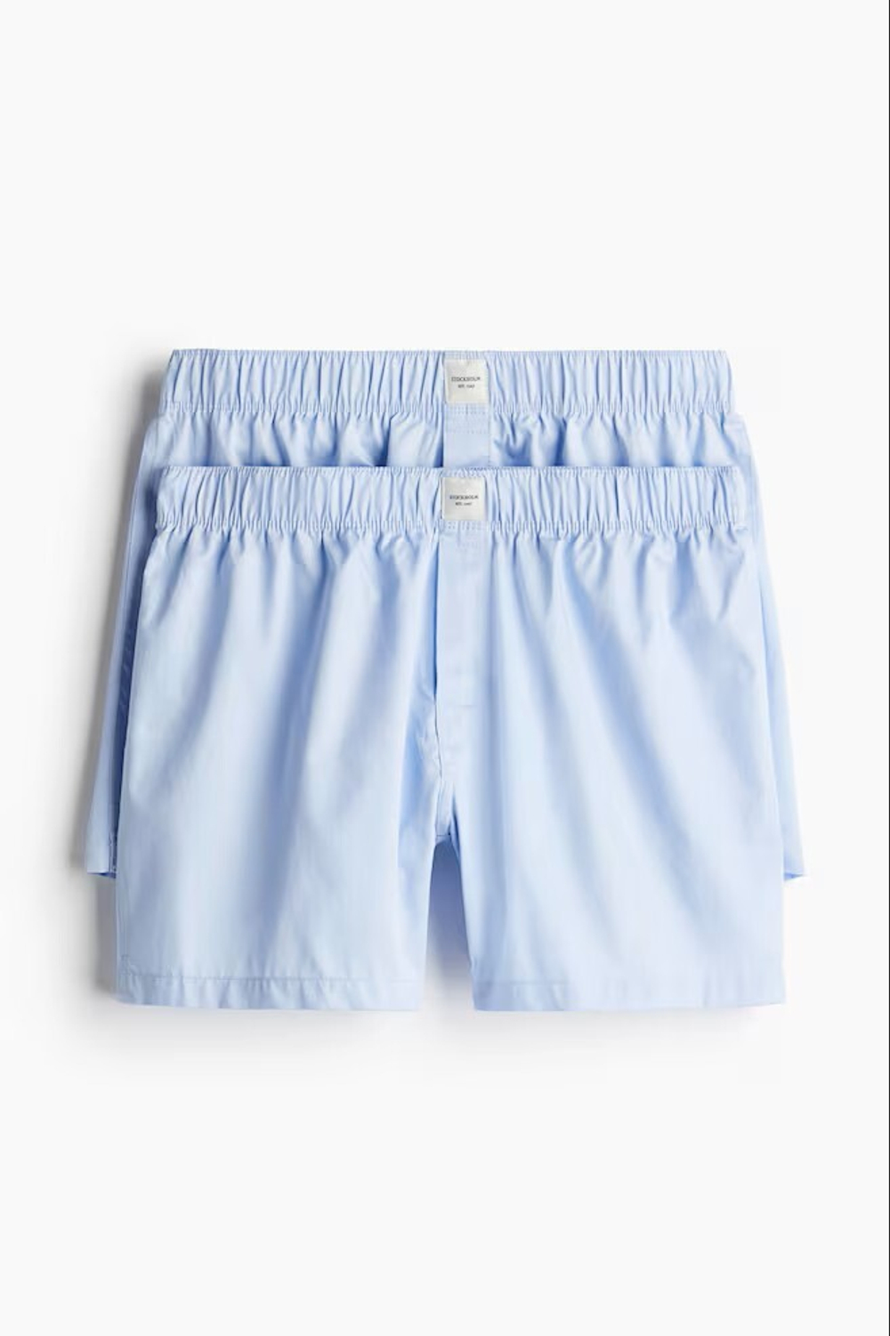 H&M Набор трусов-боксеров из хлопка ( 2 шт.), свето-голубой