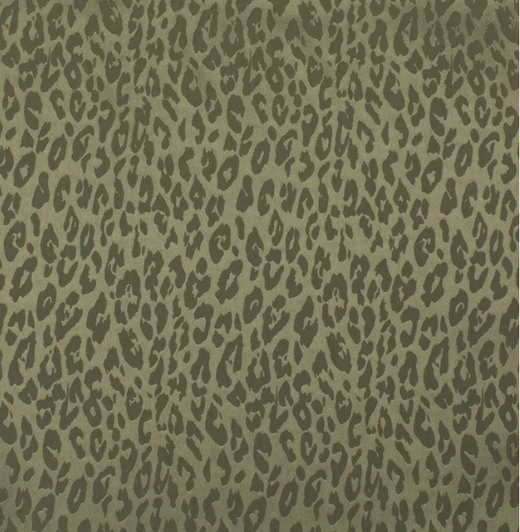 Атлас жаккард "Моар" леопард, 100 г/м2, ш. 150 см, хаки
