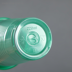 Одноразовые стаканы зеленые 0,2л 6шт