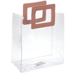 Пакет для цветов и подарков «Изящная фигура» 18*10*20 см, розовый