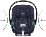 Коляска Cybex Talos S Lux SLV complete Aton S2 Ocean Blue Base One 4 в 1 Stone Grey с дождевиками