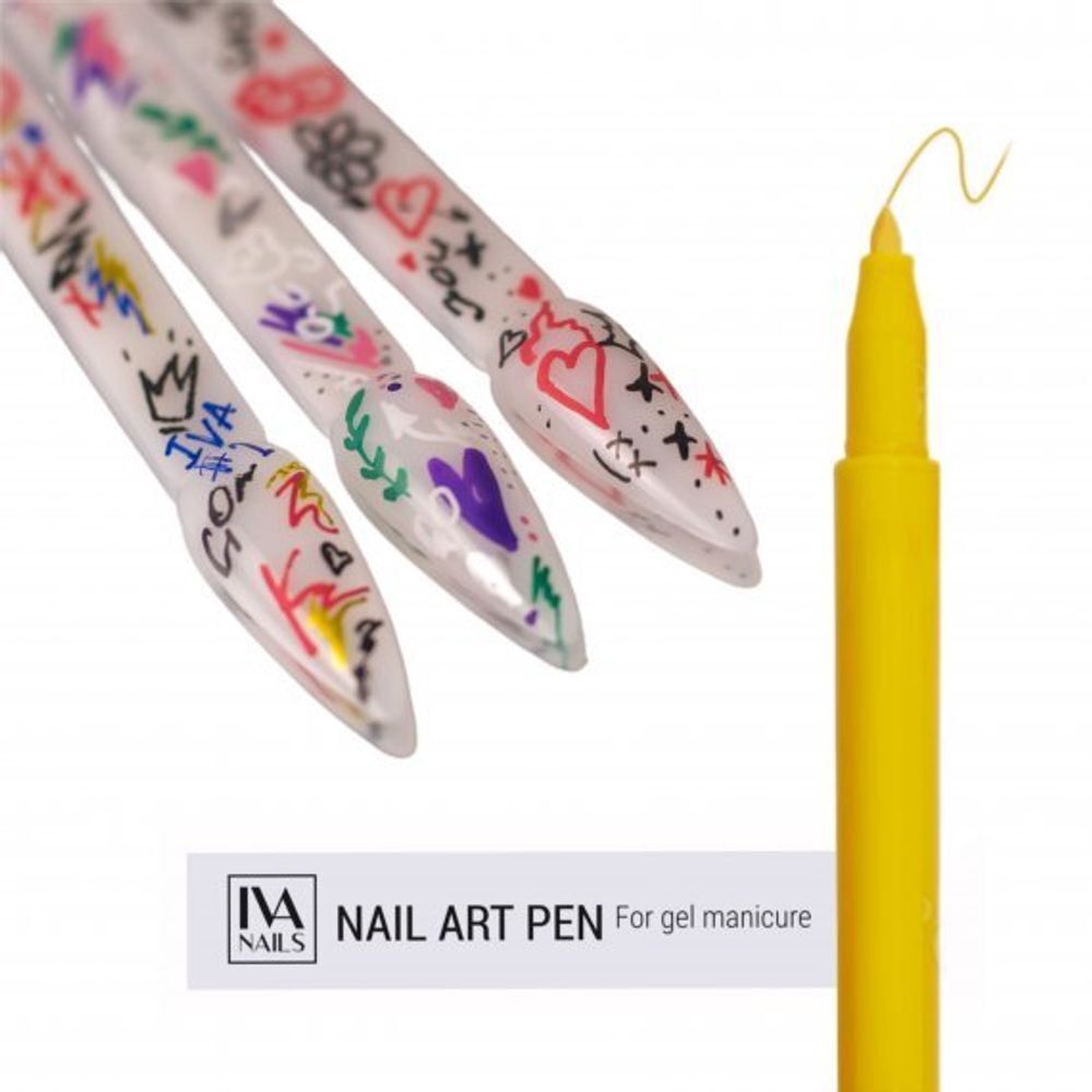 Акриловый фломастер IVA NAILS (Yellow) 02