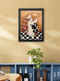 Картина на стену интерьерная для кухни "Повар" 45*35 см