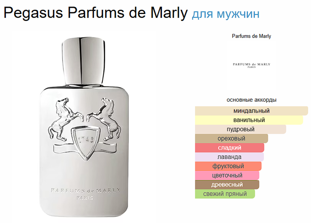Pegasus Parfums de Marly 125 ml (duty free парфюмерия)