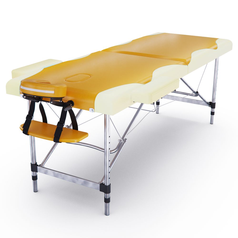 Массажный стол DFC NIRVANA Elegant PREMIUM, цвет оранжево-бежевый