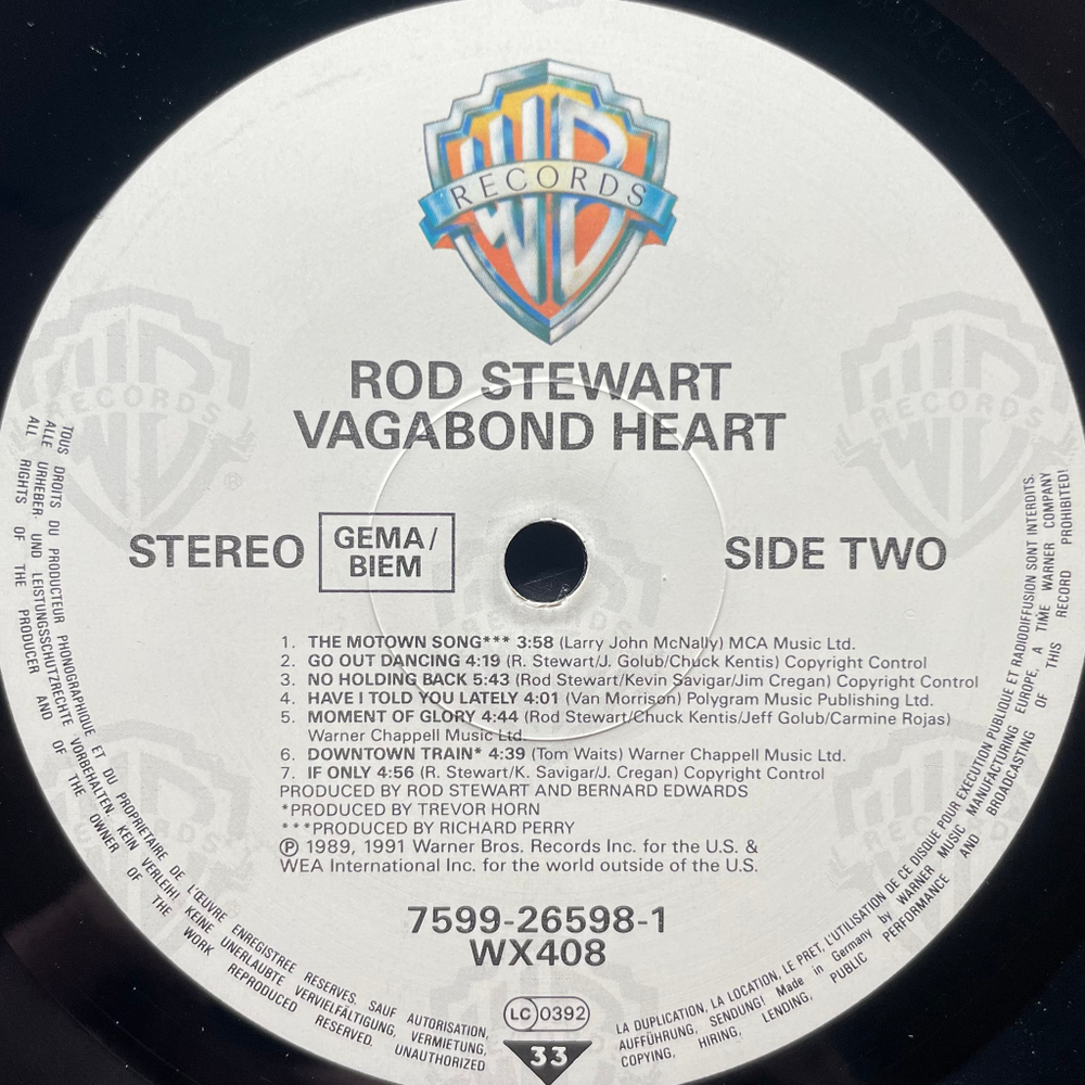 Rod Stewart - Vagabond Heart (Германия 1991г.)