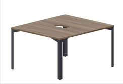 Составной стол на 2 рабочих места 118х136,6х75см (2 эргономичных выреза)