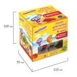Песок для лепки кинетический ЮНЛАНДИЯ, 4 цвета, 480 г, баночки, 4 формочки, 104988