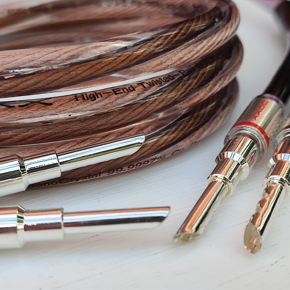 DAXX S182s Акустический кабель 12AWG (3.3мм.кв), класса Hi-End из монокристаллической меди -готовая пара-